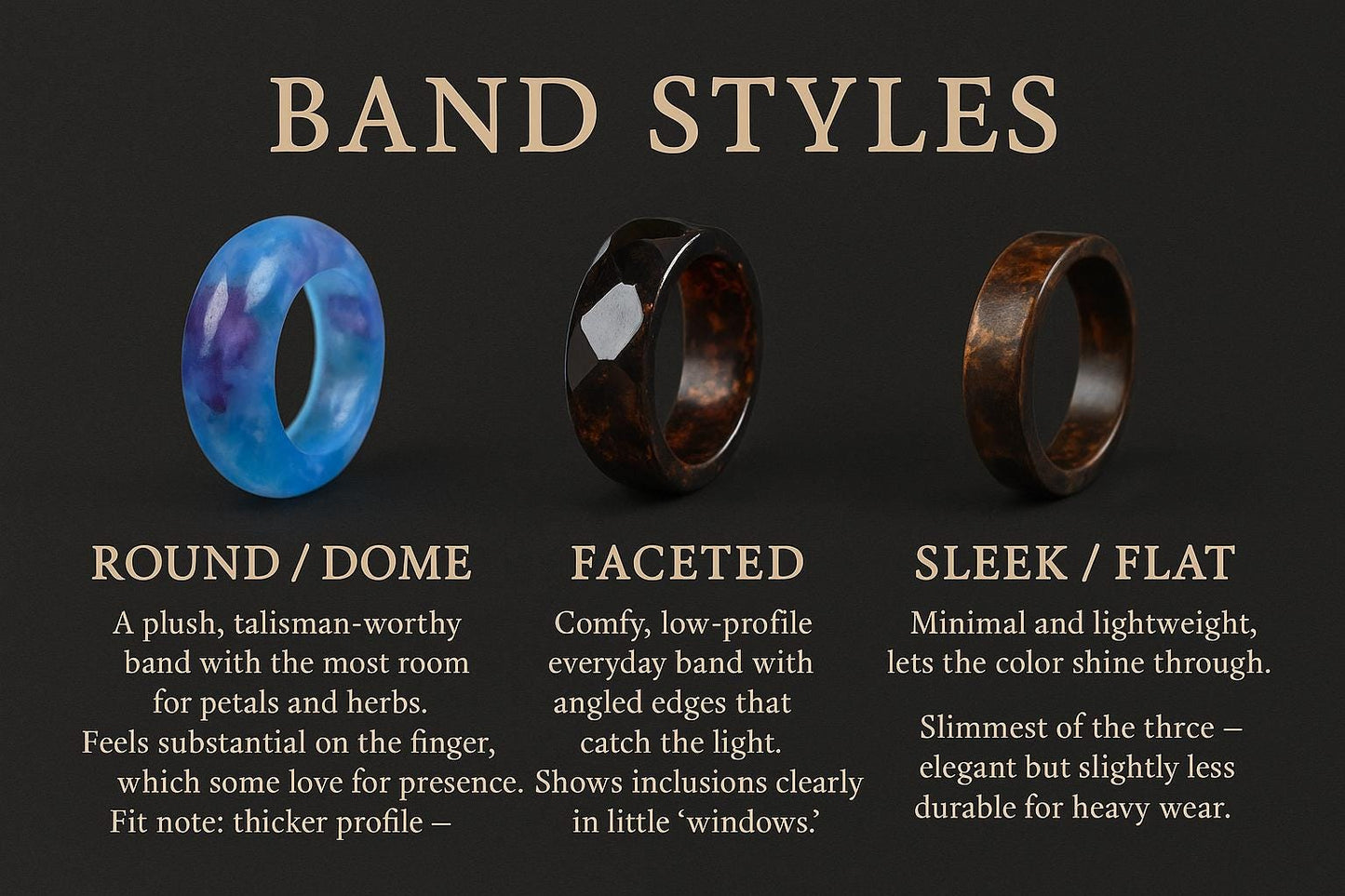 Witchbane- Obsidian and Clove Ring- Protection & Energetic Defense