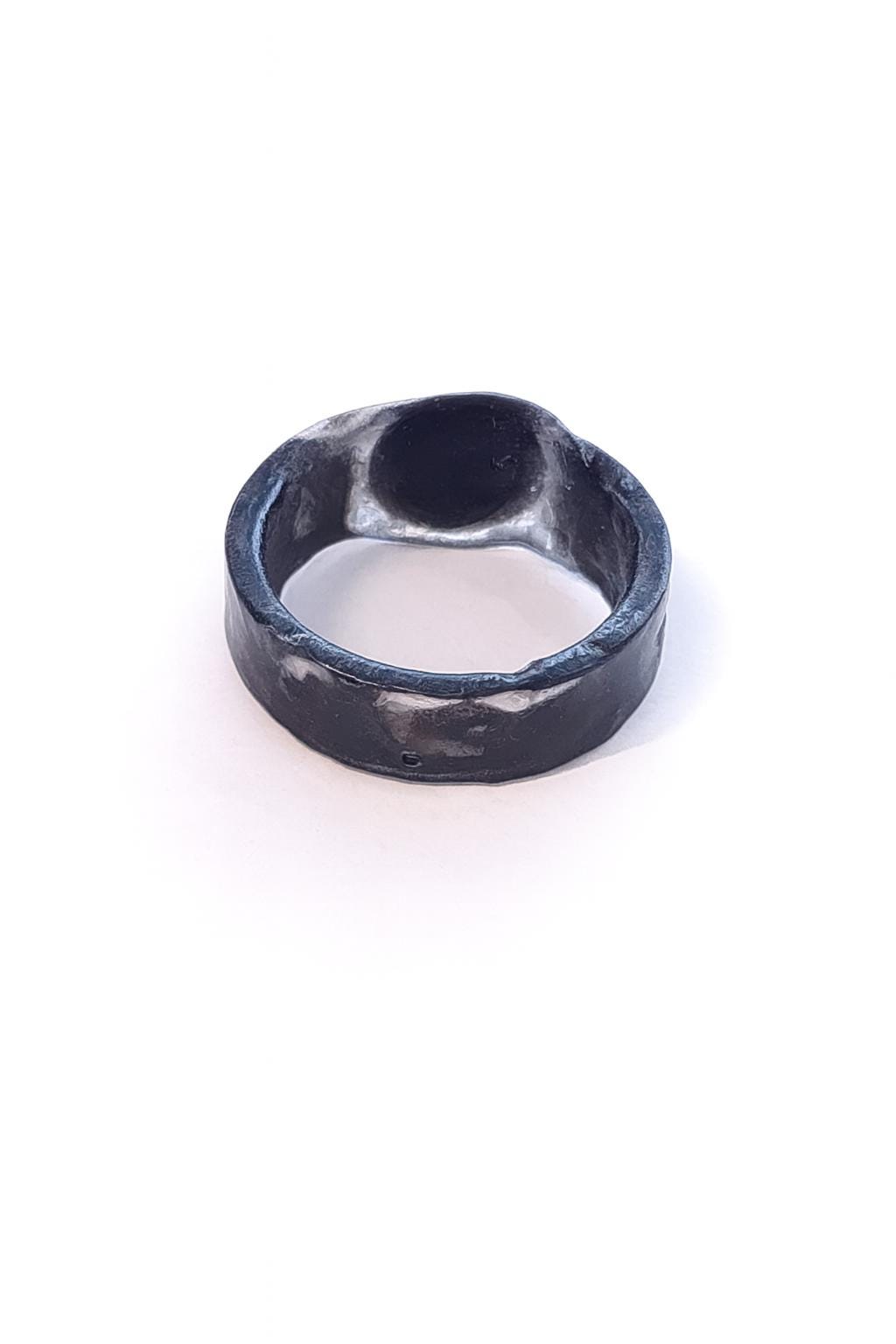 Witchbane- Obsidian and Clove Ring- Protection & Energetic Defense