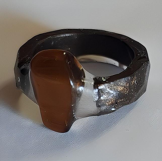 Hexripper – Tiger’s Eye and Black Pepper Ring for Reversal, Warding, and Power Reclamation
