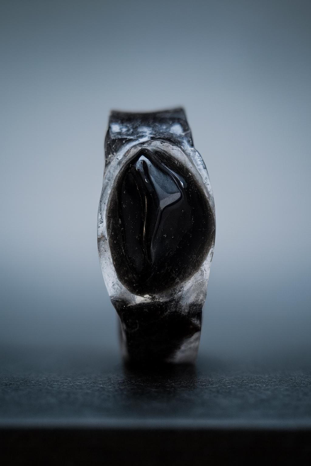 Witchbane- Obsidian and Clove Ring- Protection & Energetic Defense