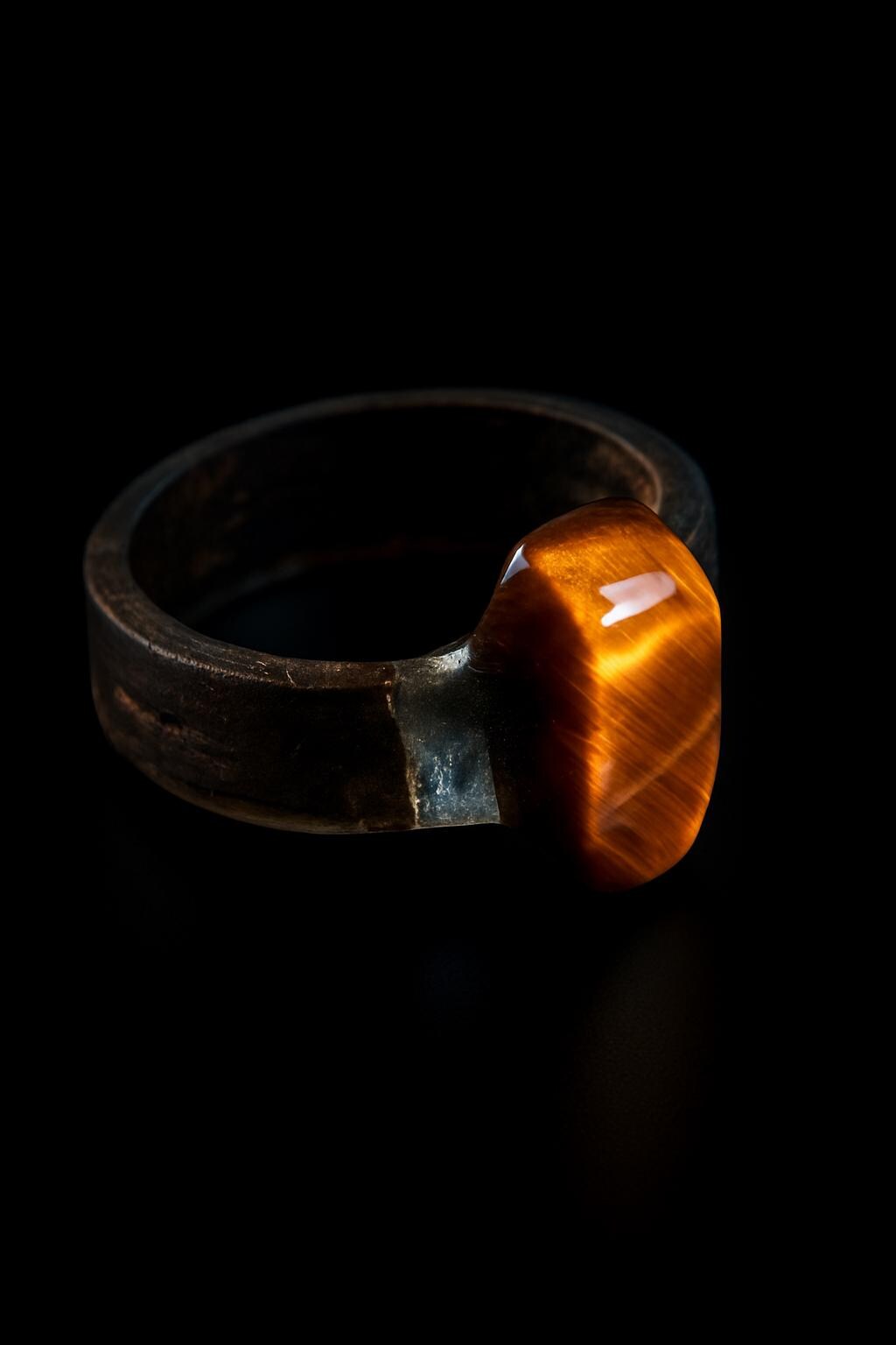 Hexripper – Tiger’s Eye and Black Pepper Ring for Reversal, Warding, and Power Reclamation